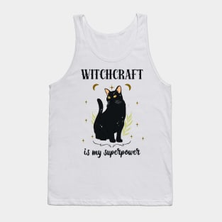 Witchcraft Black Cat Witch Wiccan Fun Tank Top